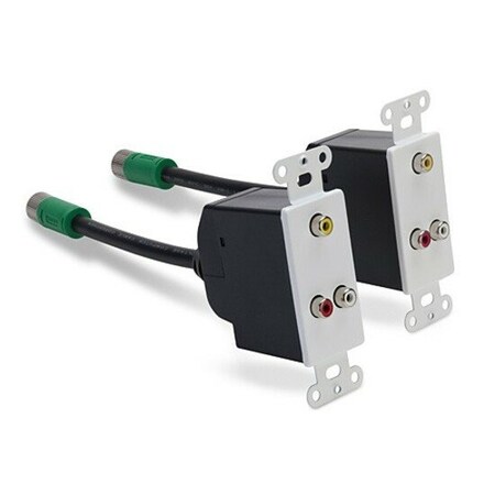 Belkin Wall Plate - Left Connector(S): 3 X Rca - Female, Color-Coded AV360-CST11-WP